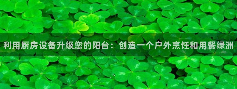 凯时K8国际：利用厨房设备升级您的阳台：创造一个户外烹饪和用