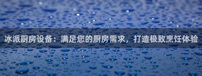 尊龙凯时为什么不封：冰派厨房设备：满足您