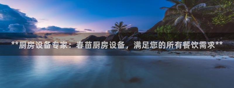 尊龙现金推荐ag发财网：**厨房设备专家：春苗厨房设备，满足